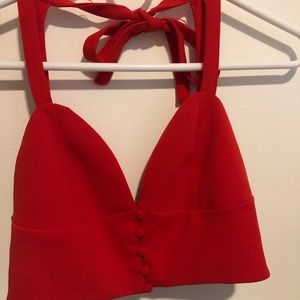 very cropped button up